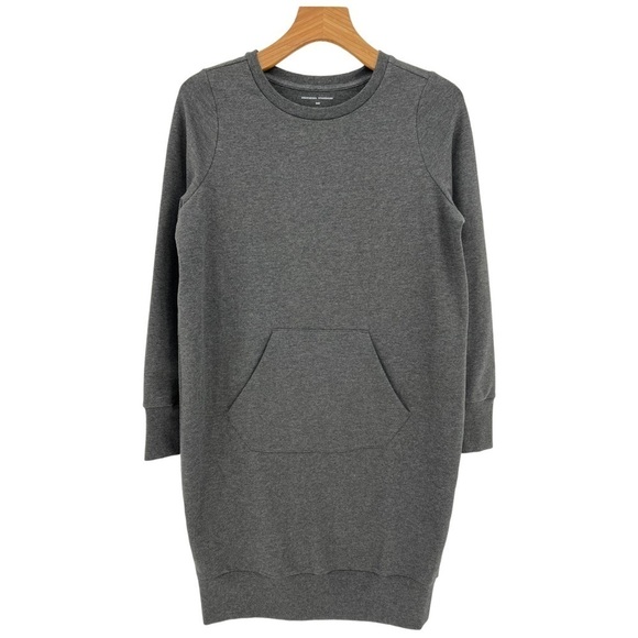 Universal Standard NEW Bree Sweatshirt Dress in Charcoal Gray Size 2XS - Picture 1 of 6